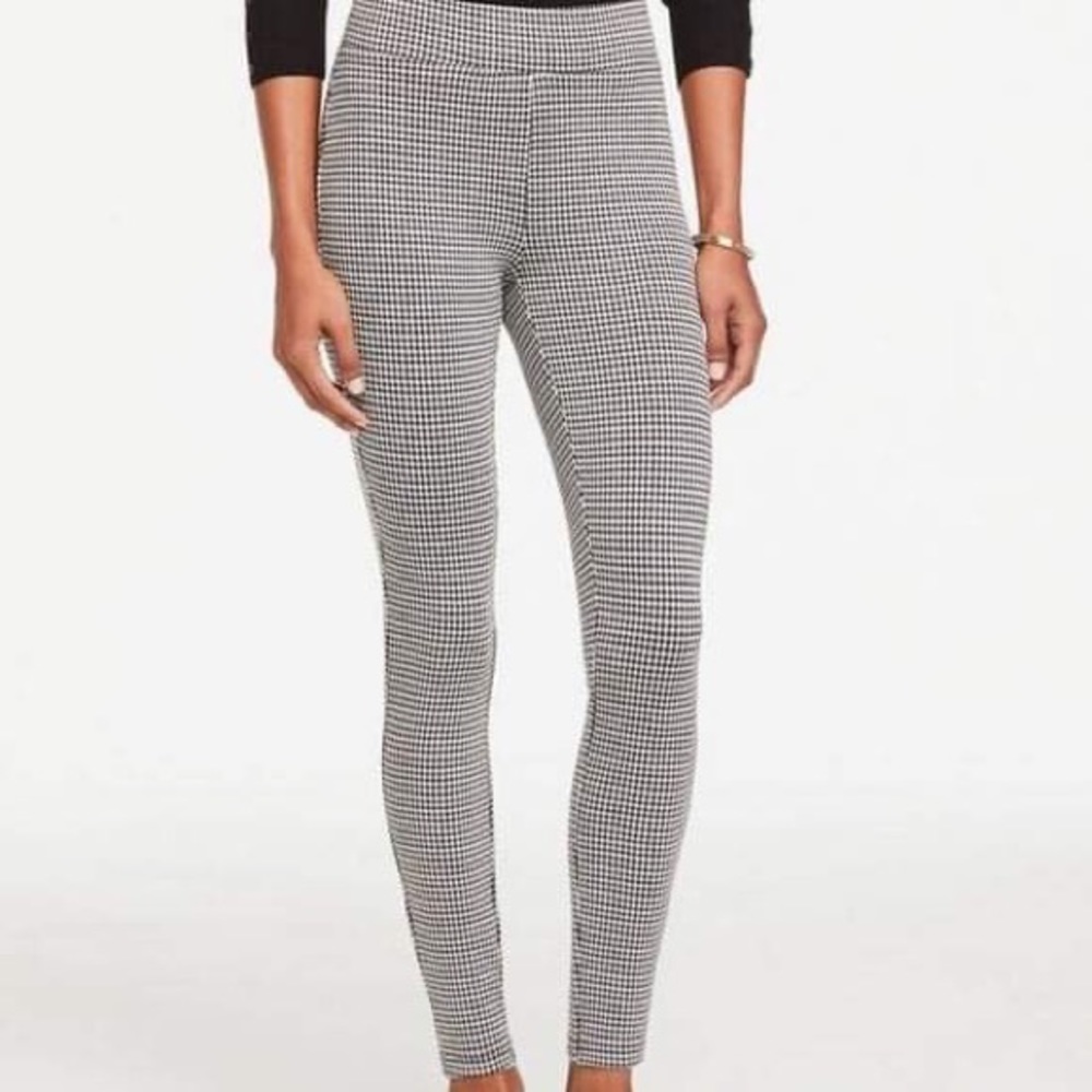 Ann Taylor Houndsooth Refined Leggings